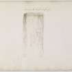 Drawing of cross slab from album, page 10 (reverse).  Digital image of PTD/345/1/P.