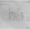 House in the grounds of Stoneyhill for J K Ballantyne. 'Tracing from Pilkington's drawing dated 2 Hill Street, March 3 1867'.
Scanned image of E 21285 P.
