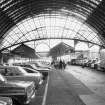 Interior
View looking ESE showing cars parked under S arched roof
