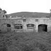 View of cattle shelters from courtyard from SE
Digital image of D3072