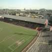 Elevated view of main east stand of Tynecastle Stadium, Edinburgh, from south west.
Digital image of C 14237 CN