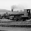 View showing NCB locomotive near washery