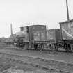 View from SE showing NCB locomotive number 19 and wagons near washery