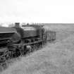 View showing NCB locomotive number 21 and wagons at Minnivey