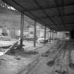 View looking W at tracks down to works, on right office and weigh bride, on far left section 1 and 2
Digital image of B 9456