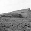 View of threshing barn and remains of horse engine from N.
Digital image of C 78340