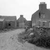 View of farmhouse and end of threshing barn from W.
Digital image of D 3282