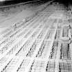 Interior. Detailed view showing steelwork which supports kiln roof
