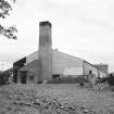 View of chimney and kiln cover
