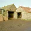 View of entrances to cattle court and adjacent shed from South West.
Digital image of D 23948 CN