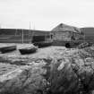 View of fisherman's thatched cottage
