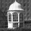 View of gazebo at centre of courtyard, Stanley Mills.