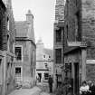 Orkney, Stromness, Dundas Street. 
View from S showing part of SSW and ESE fronts of number 5 on left with numbers 2-4 on right
