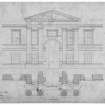 Photographic copy of plan and elevation of stable court.
Digital image of LAD 18/93 P.