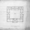 Photographic copy of plan of stable court.
Digital image of LAD 18/92 P.