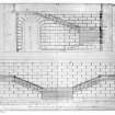 Photographic copy of sections of marble staircase.
Digital image of LAD 18/77 P.