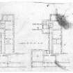 Photographic copy of floor plan of wing.
Digital image of LAD 18/74 P.