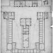 Drawing showing plan and ground floor of proposed additions.

