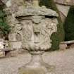 Detail of urn (no.6 on plan), at West side of stone stair from South West.
Digital image of D 59532 CN.

