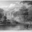 Taymouth Castle.
Digital image of engraving of general view.