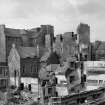 General view of rear of Nos 298-320 (South side of Lawnmarket) during demolition of Melbourne Place for erection of Council offices.