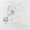 Survey drawing; plan of Dunbar Castle. Photographic copy.