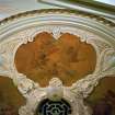 IDetail of ceiling, plasterwork and painted decorative panel. Tivoli Theatre, Aberdeen.