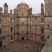 Courtyard, South West tower, view from roof to North East.
Digital image of D 41607/cn