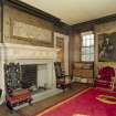 Interior, principal floor, front hall, view of fireplace and window at North West corner.
Digital image of D 41621/cn