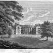 Photographic copy of general engraved view.
Insc: 'Hamilton Palace, From the East. Ta. Denholm Del. 1790. L Stewart Sculpt'.
Digital image of E 33530 p