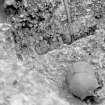 Digital copy of view grave II of child buried with a pot and glass beads, excavations by Brian Hope-Taylor 1948-49.
Digital image only