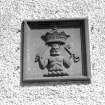Blair Castle.
Exterior detail of plaque in wall.
Digital image of PT 467.
