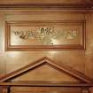Interior, 1st. floor, ante-room, detail of carved wooden panel above door to drawing-room.
Digital image of D 41680 cn