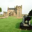 General view of main front with cannon.
