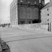View from SE showing SSW and ESE fronts of silo block