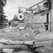 View from WSW showing rotary drier and W wing under demolition