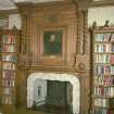 Interior.
Detail of fireplace and overmantle in first floor library.
Digital image of C 54073 CN.