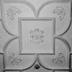 Interior.
Detail of sunburst motif on the ceiling of the first floor dining room.
Digital image of C 54128.