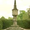 View of north sundial, Newbattle Abbey House, from south west.
