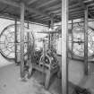 Interior -view of clock mehcanism inside tower
