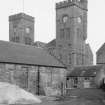 View of towers of main block from W
