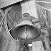 Interior -view of bell in clock tower, from below
