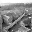 View of glazed corridor, from clock tower roof
