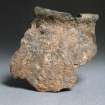 View of pottery sherd with rim from Old Windsor, Kingsbury, Berkshire, England.
