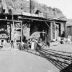 View showing works yard and cupolas