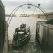 View from ESE showing ferry about to dock at terminal