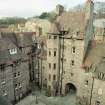 Edinburgh, Damside, Well Court general.
View of courtyard from Well Court Hall tower.