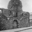 General view of tower and arched entrance
Digital image of O 649