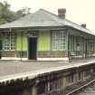 View from N showing NNE and WNW fronts of platform building