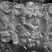 View of gravestone of John Dryman, 1745, showing scene from Quarle's Emblems.
Digital image of B 4388/19.